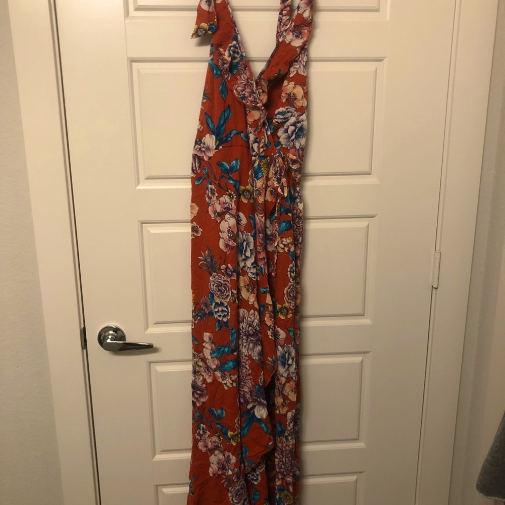 Boho halter tie dress
